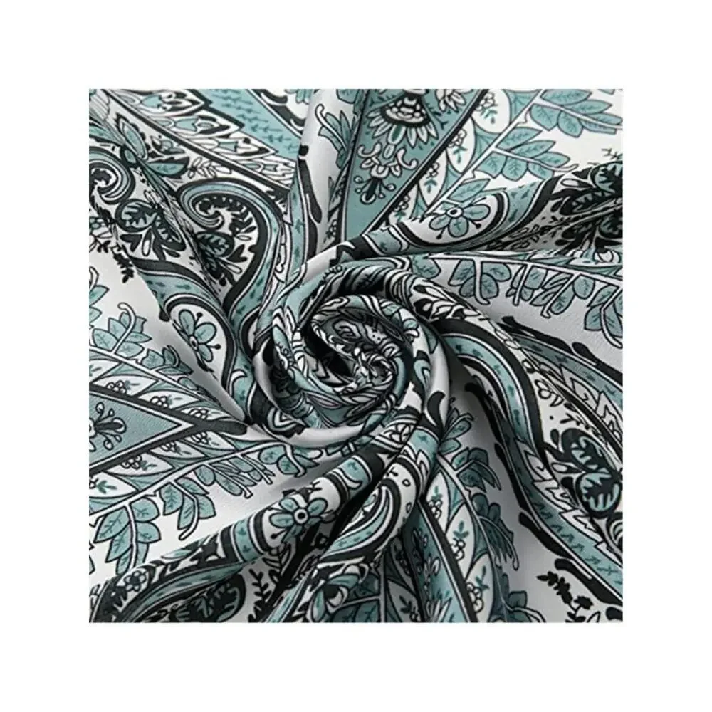 Turquoise Color Head Hair Scarf Like Satin Silk Scarf Sleeping Hair Wrapping